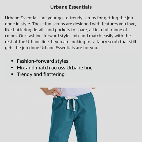 COPY - Urbane Essentials Relaxed Drawstring Scrub Pant
Royal Blue size XS regul… - Picture 4 of 5
